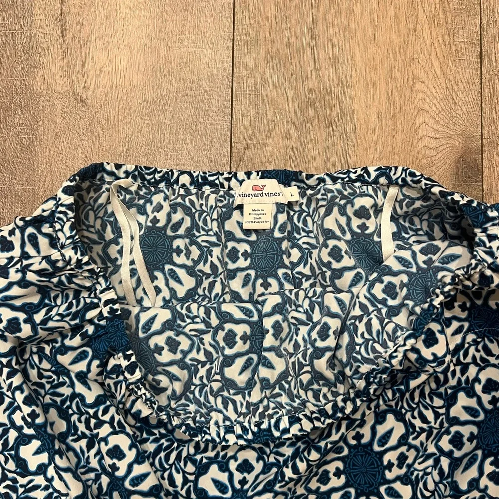 Vineyard Vines Size Large Strapless Shorts Romper - Picture 7 of 9